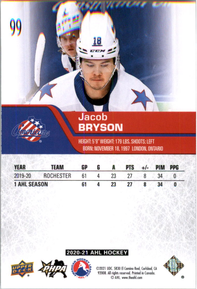 2020-21 Upper Deck AHL Hockey Card Pick - Picture 198 of 500