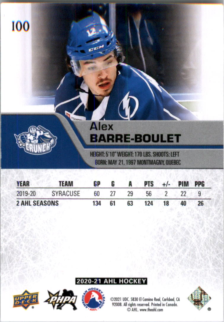 2020-21 Upper Deck AHL Hockey Card Pick - Picture 200 of 500