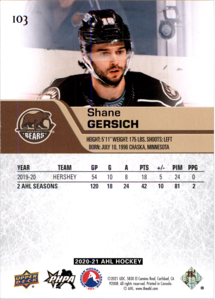 2020-21 Upper Deck AHL Hockey Card Pick - Picture 206 of 500