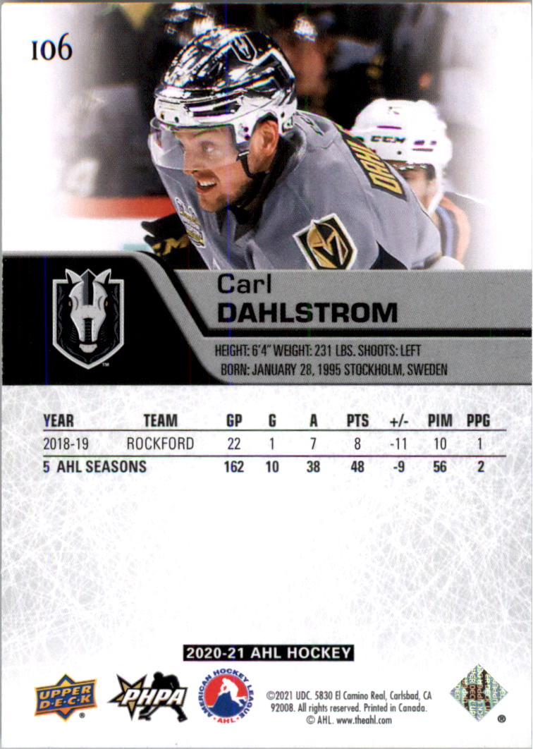 2020-21 Upper Deck AHL Hockey Card Pick - Picture 212 of 500