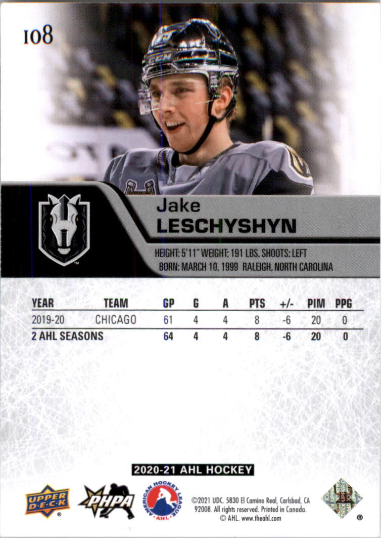 2020-21 Upper Deck AHL Hockey Card Pick - Picture 216 of 500