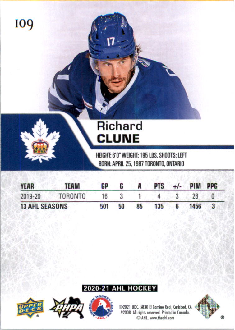 2020-21 Upper Deck AHL Hockey Card Pick - Picture 218 of 500