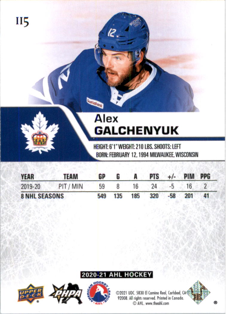 2020-21 Upper Deck AHL Hockey Card Pick - Picture 230 of 500