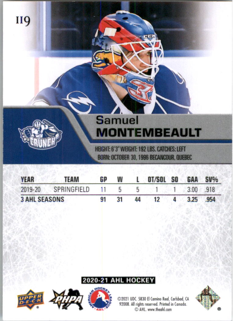 2020-21 Upper Deck AHL Hockey Card Pick - Picture 238 of 500