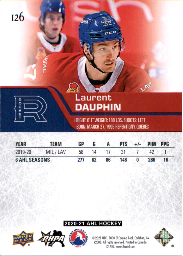 2020-21 Upper Deck AHL Hockey Card Pick - Picture 252 of 500