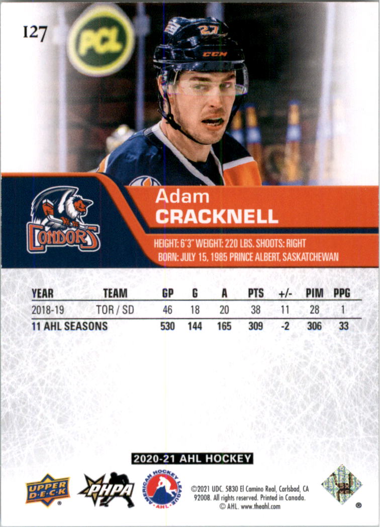 2020-21 Upper Deck AHL Hockey Card Pick - Picture 254 of 500