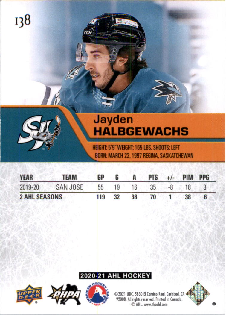 2020-21 Upper Deck AHL Hockey Card Pick - Picture 276 of 500