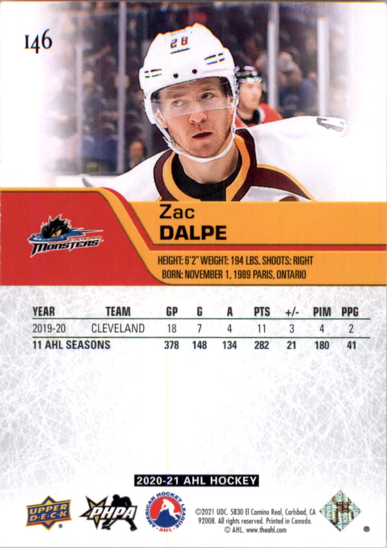 2020-21 Upper Deck AHL Hockey Card Pick - Picture 292 of 500