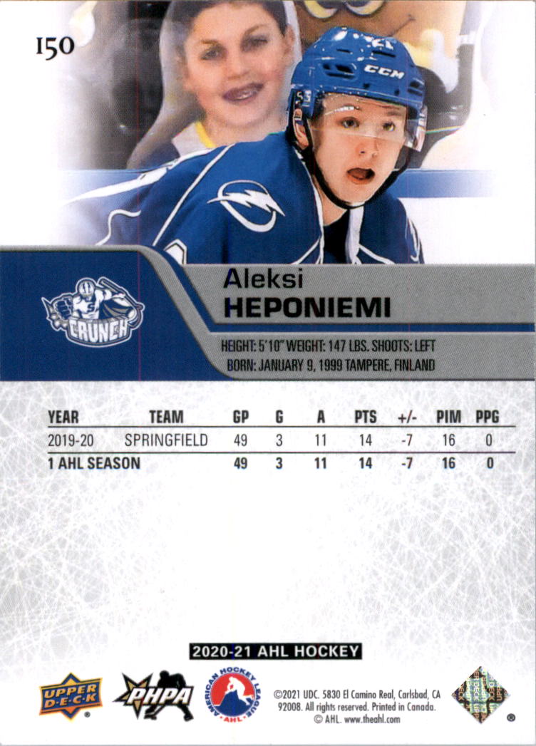 2020-21 Upper Deck AHL Hockey Card Pick - Picture 300 of 500