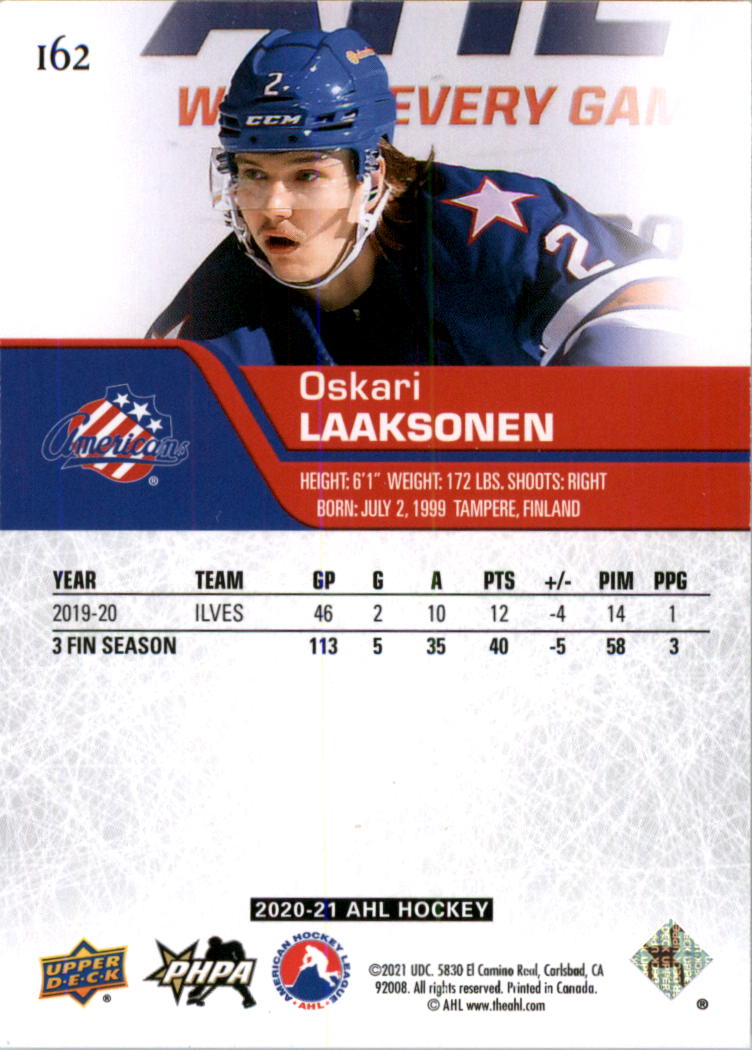 2020-21 Upper Deck AHL Hockey Card Pick - Picture 324 of 500