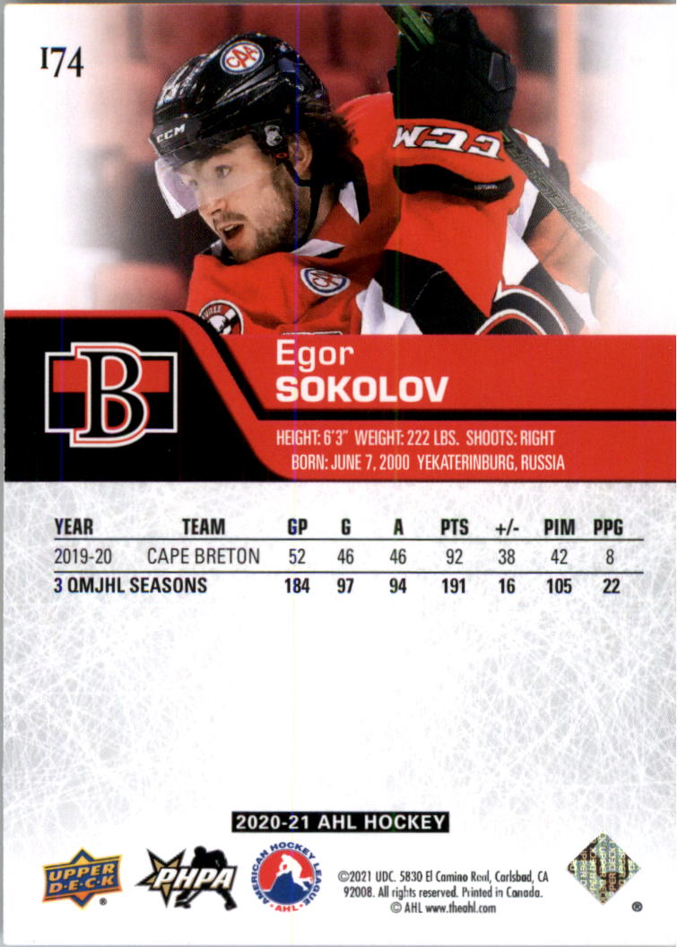 2020-21 Upper Deck AHL Hockey Card Pick - Picture 348 of 500