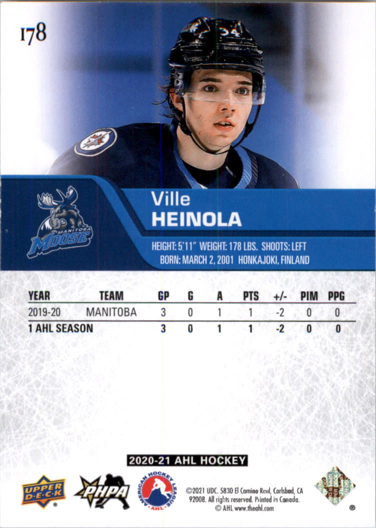 2020-21 Upper Deck AHL Hockey Card Pick - Picture 356 of 500