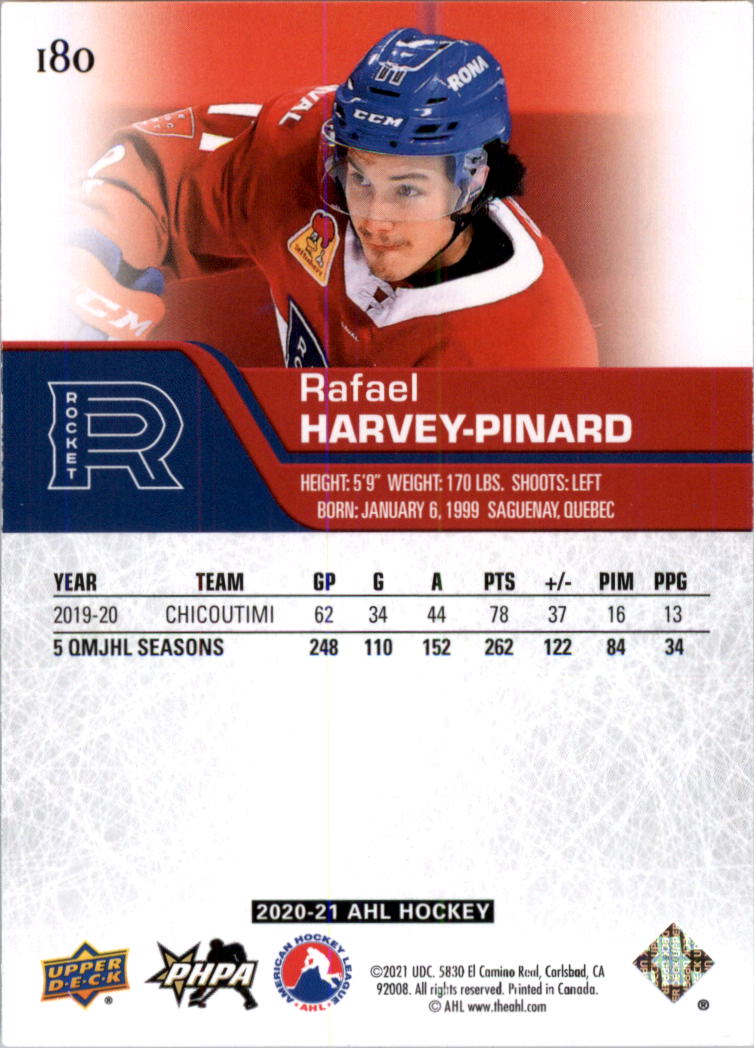 2020-21 Upper Deck AHL Hockey Card Pick - Picture 360 of 500