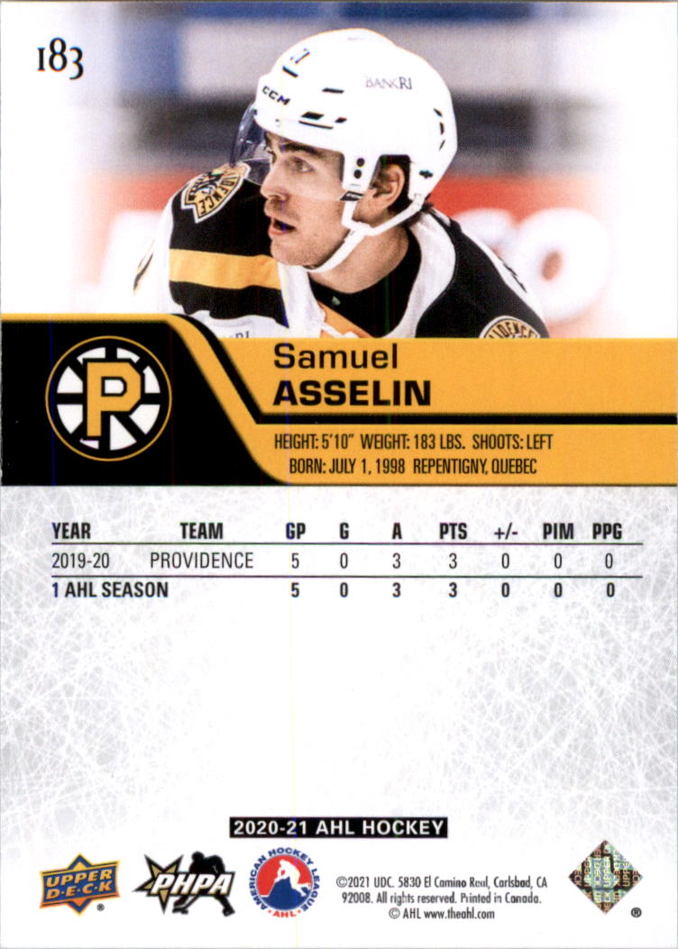 2020-21 Upper Deck AHL Hockey Card Pick - Picture 366 of 500