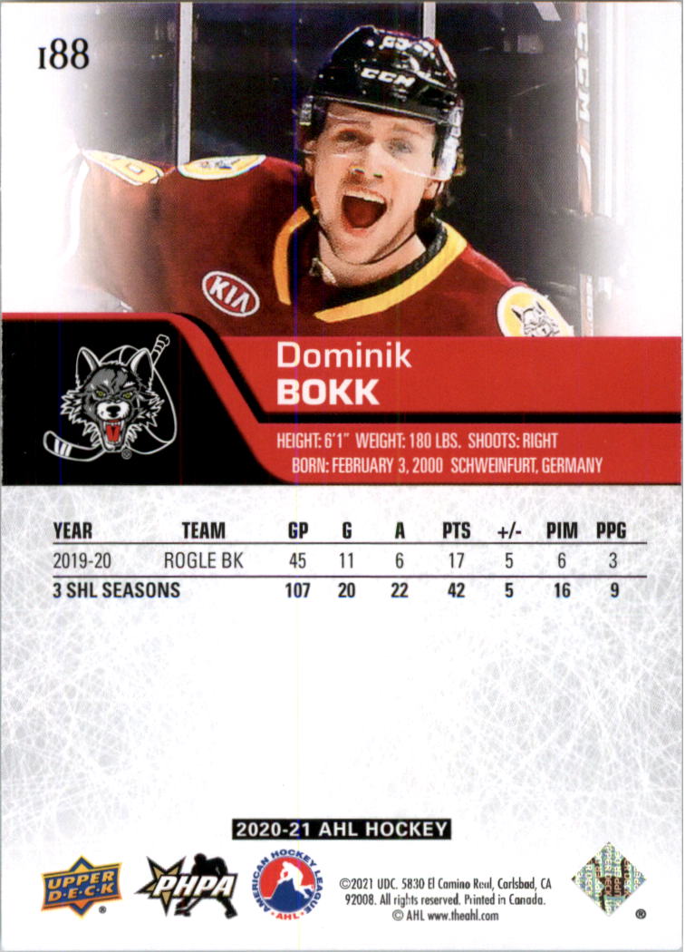 2020-21 Upper Deck AHL Hockey Card Pick - Picture 376 of 500