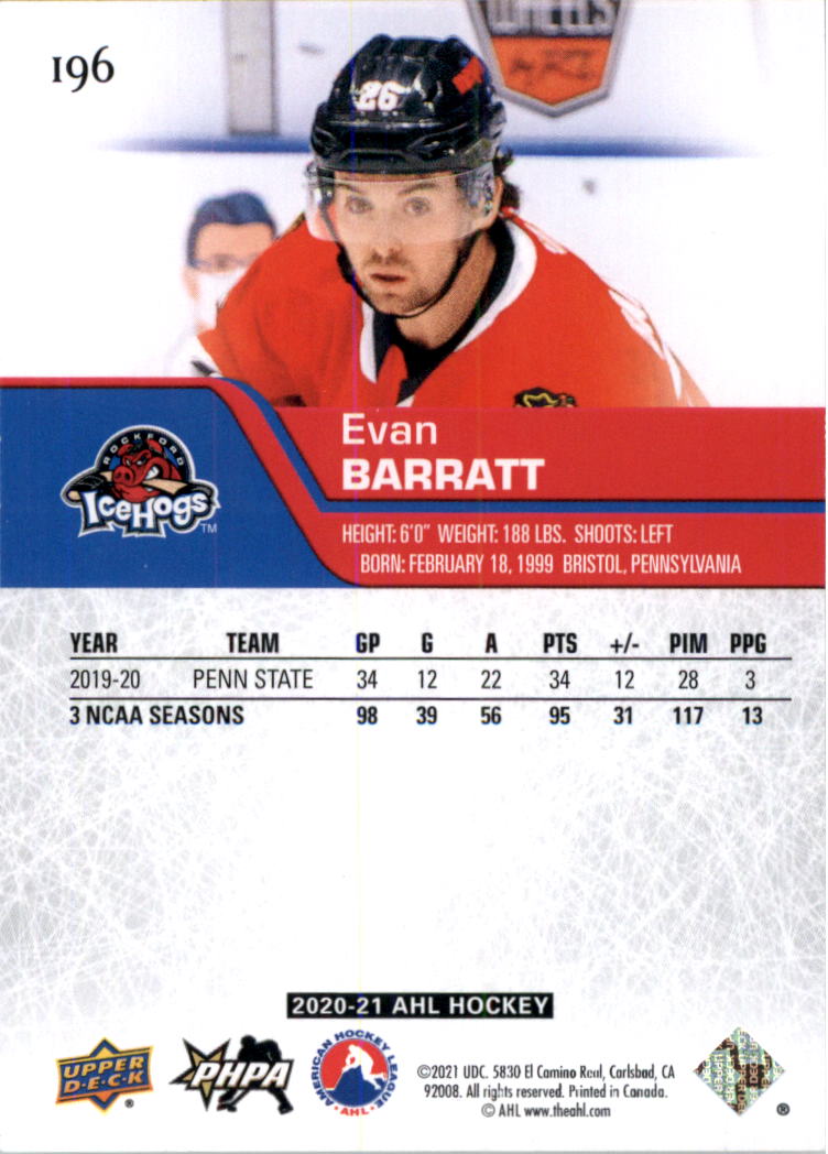 2020-21 Upper Deck AHL Hockey Card Pick - Picture 392 of 500