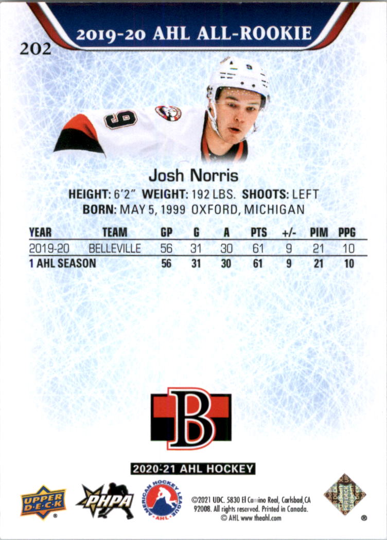 2020-21 Upper Deck AHL Hockey Card Pick - Picture 404 of 500