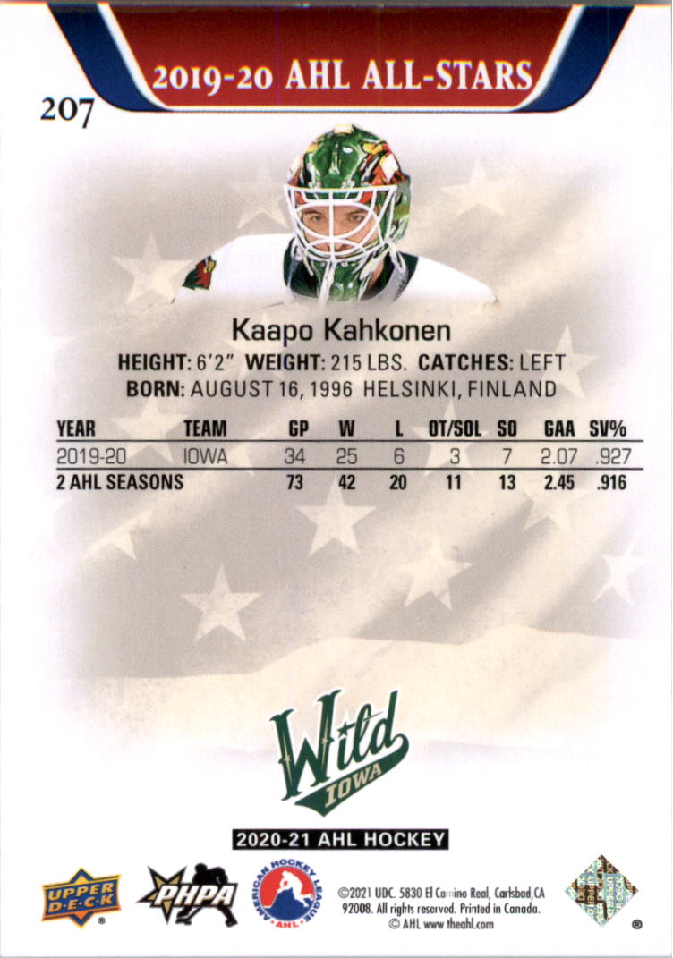 2020-21 Upper Deck AHL Hockey Card Pick - Picture 414 of 500