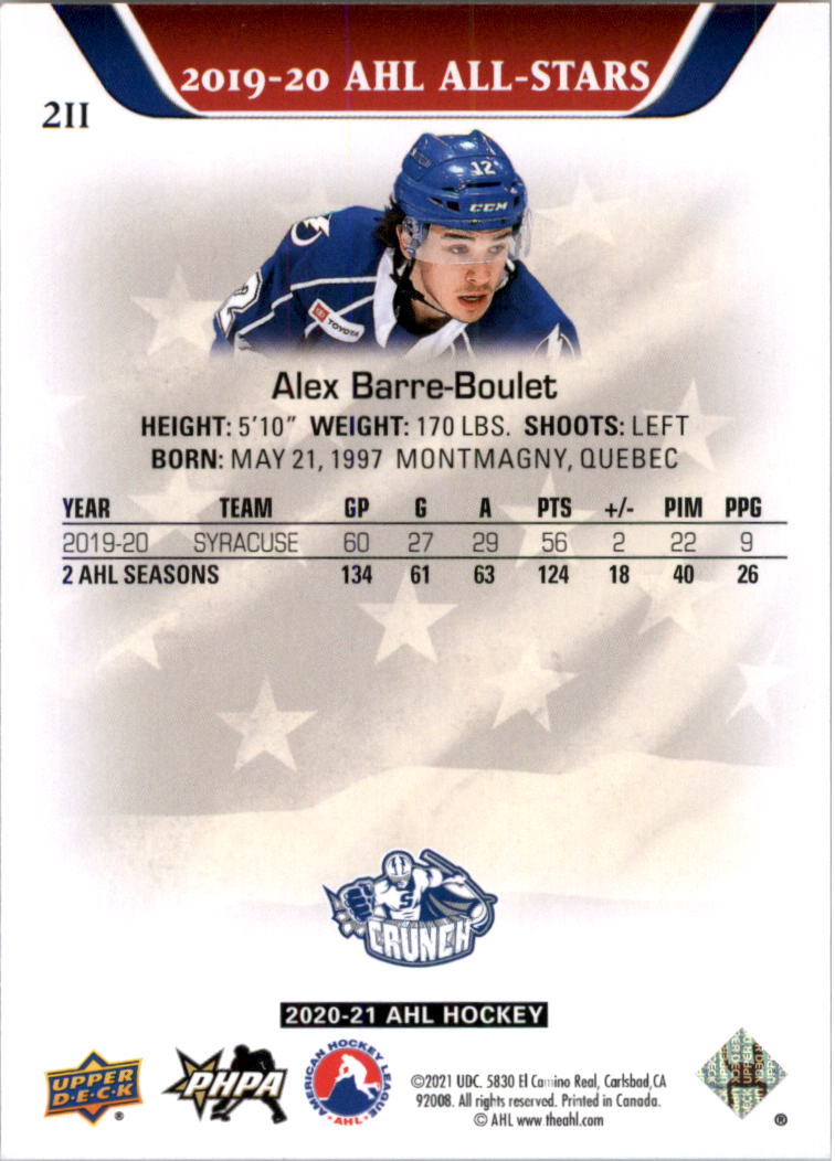 2020-21 Upper Deck AHL Hockey Card Pick - Picture 422 of 500