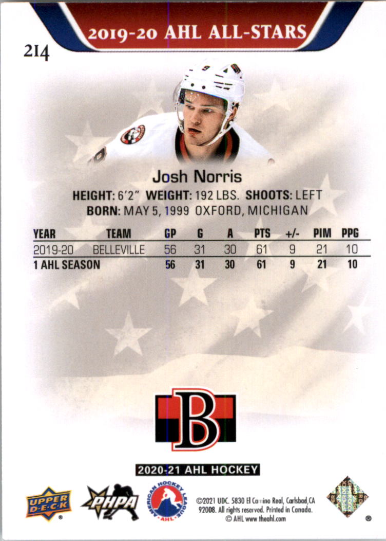 2020-21 Upper Deck AHL Hockey Card Pick - Picture 428 of 500