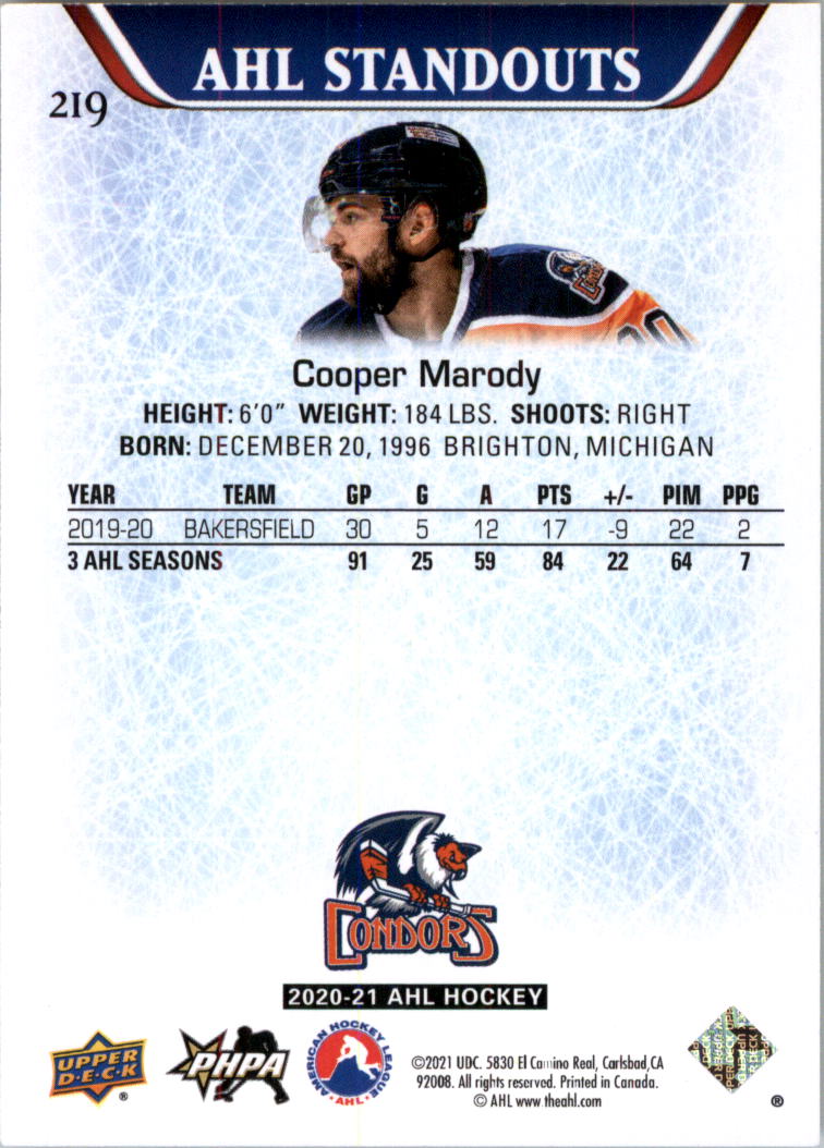 2020-21 Upper Deck AHL Hockey Card Pick - Picture 438 of 500