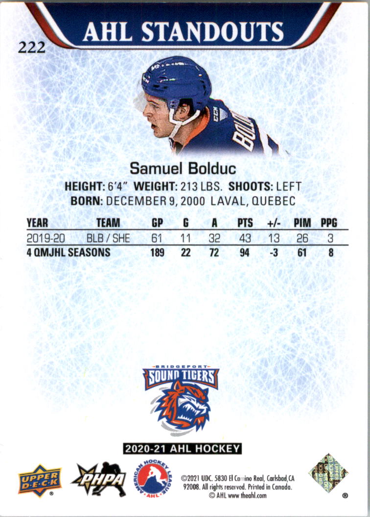 2020-21 Upper Deck AHL Hockey Card Pick - Picture 444 of 500