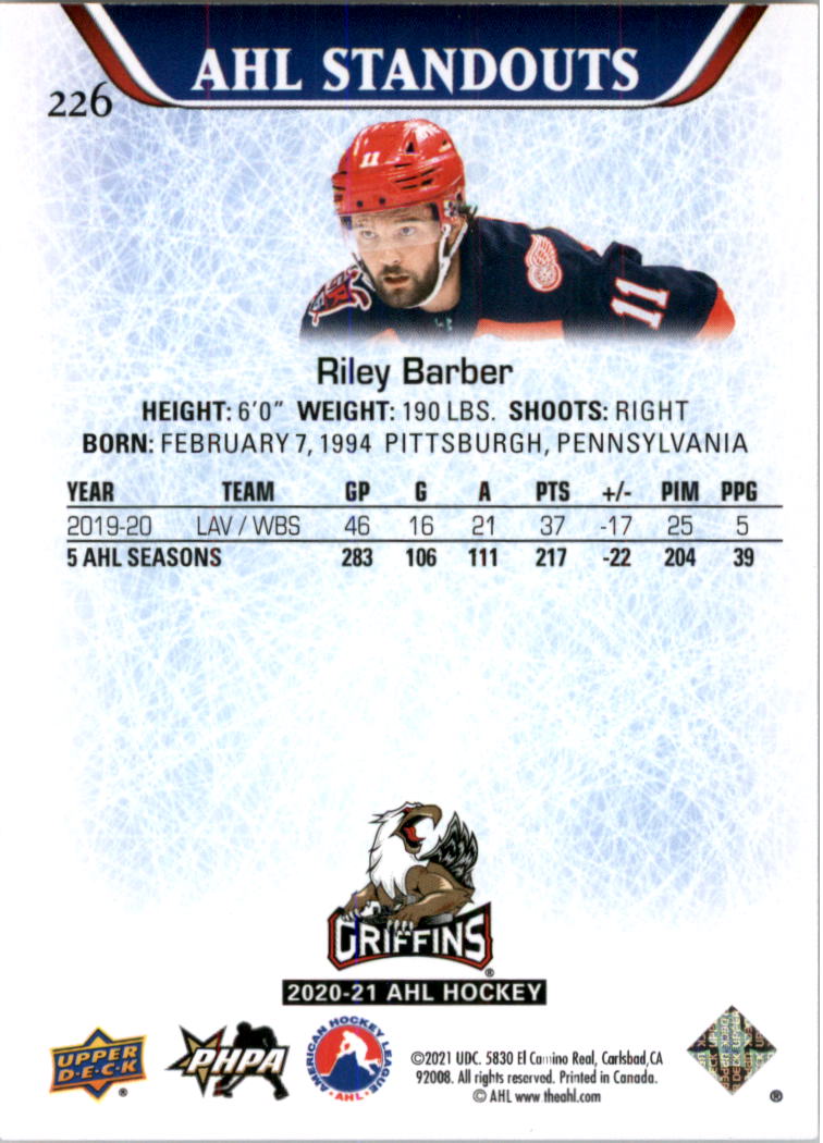 2020-21 Upper Deck AHL Hockey Card Pick - Picture 452 of 500