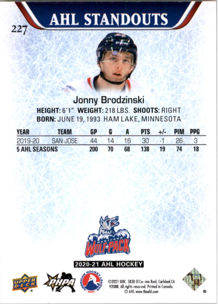 2020-21 Upper Deck AHL Hockey Card Pick - Picture 454 of 500