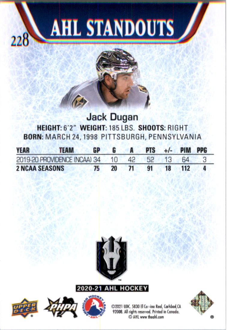 2020-21 Upper Deck AHL Hockey Card Pick - Picture 456 of 500