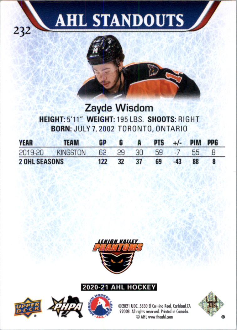 2020-21 Upper Deck AHL Hockey Card Pick - Picture 464 of 500