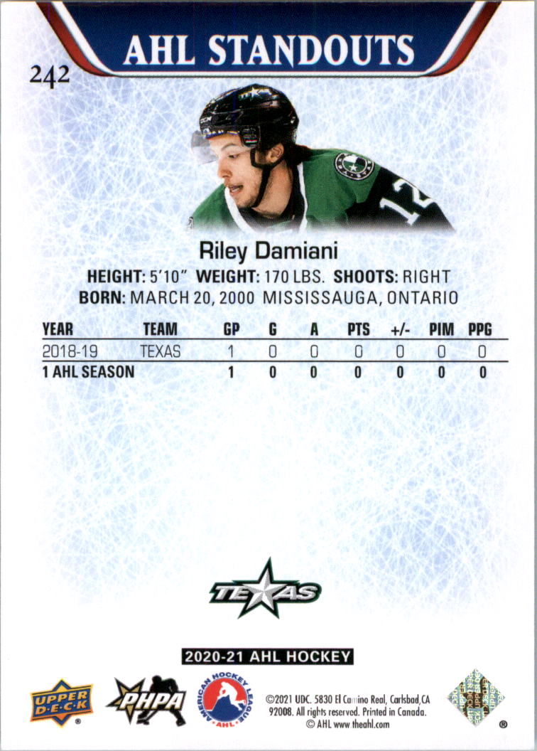 2020-21 Upper Deck AHL Hockey Card Pick - Picture 484 of 500