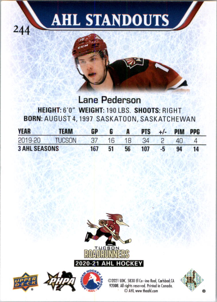 2020-21 Upper Deck AHL Hockey Card Pick - Picture 488 of 500