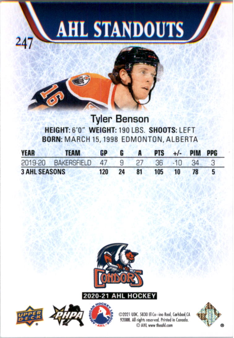 2020-21 Upper Deck AHL Hockey Card Pick - Picture 494 of 500