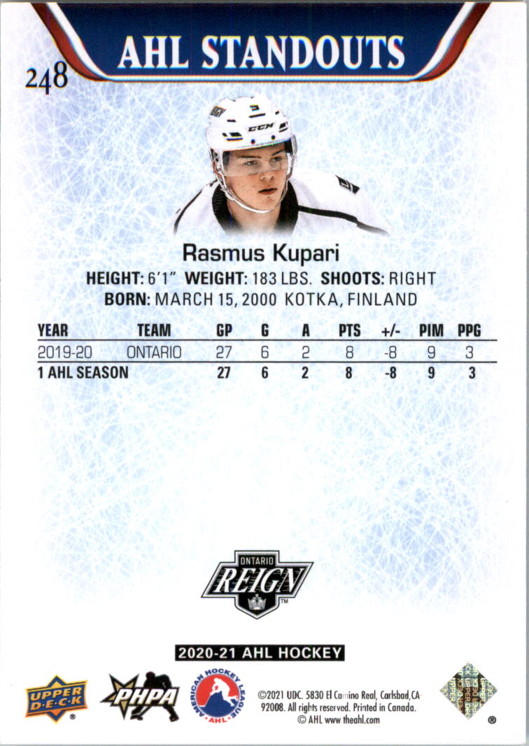 2020-21 Upper Deck AHL Hockey Card Pick - Picture 496 of 500