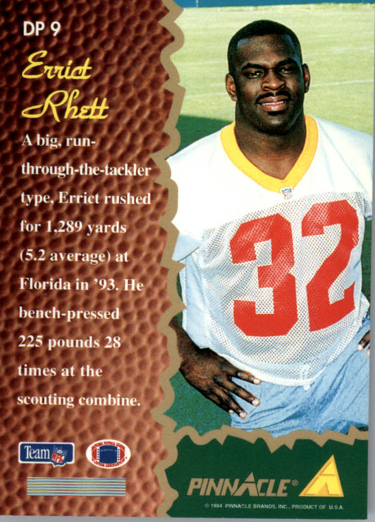 1994 Pinnacle Football "Draft Pinnacle" Insert and Dufex Parallel Cards - Picture 23 of 25