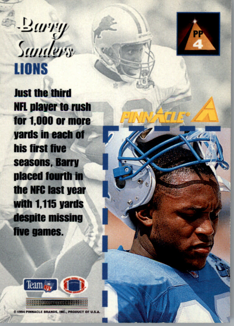 1994 Pinnacle Football "Performers" Insert Cards - Picture 9 of 29