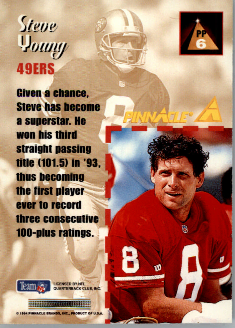 1994 Pinnacle Football "Performers" Insert Cards - Picture 11 of 29