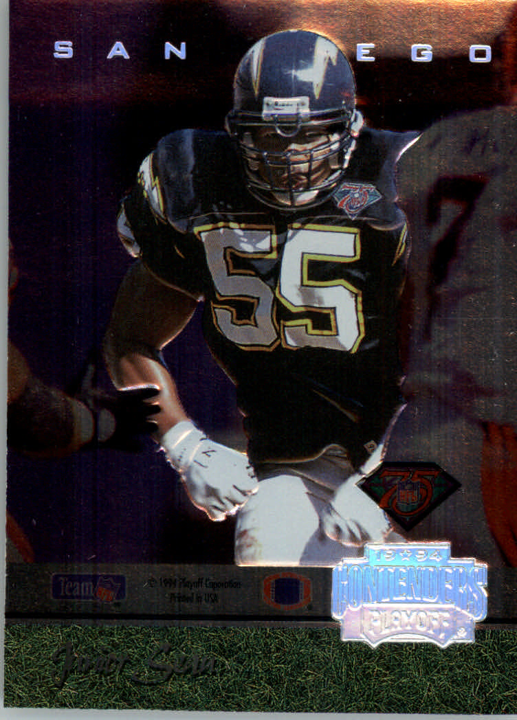 Tarjetas insertadas "back-to-back" de fútbol americano Playoff Contenders 1994 - Imagen 2 de 5