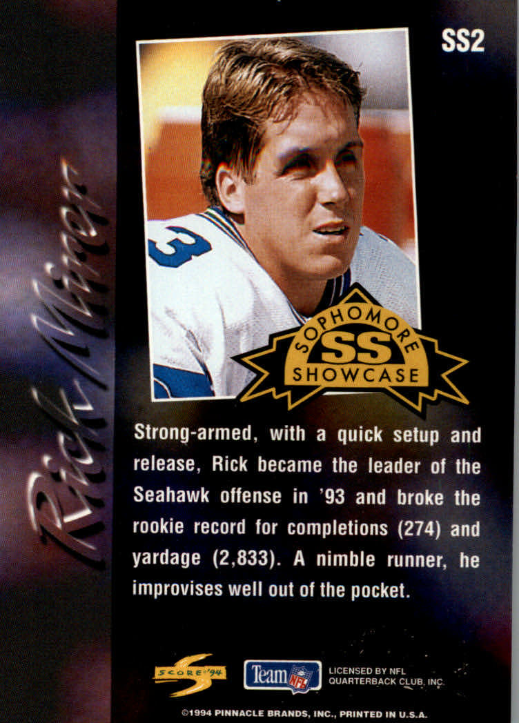 Tarjetas insertadas de fútbol americano "Sophomore Showcase" 1994 - Imagen 3 de 21