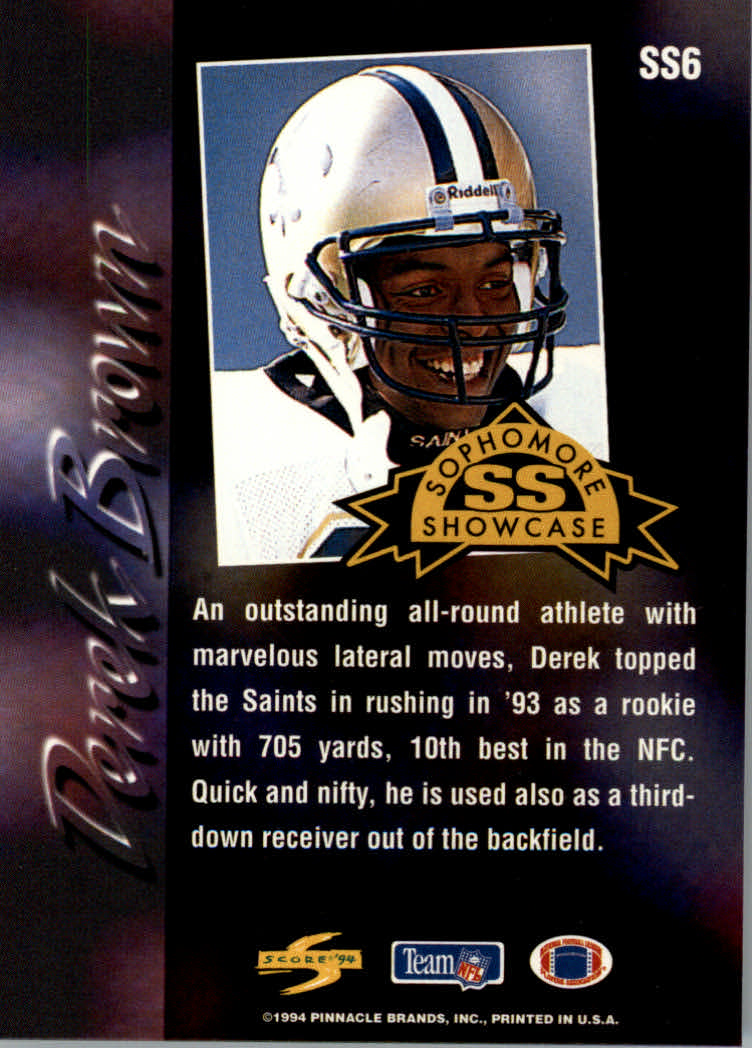 Tarjetas insertadas de fútbol americano "Sophomore Showcase" 1994 - Imagen 9 de 21