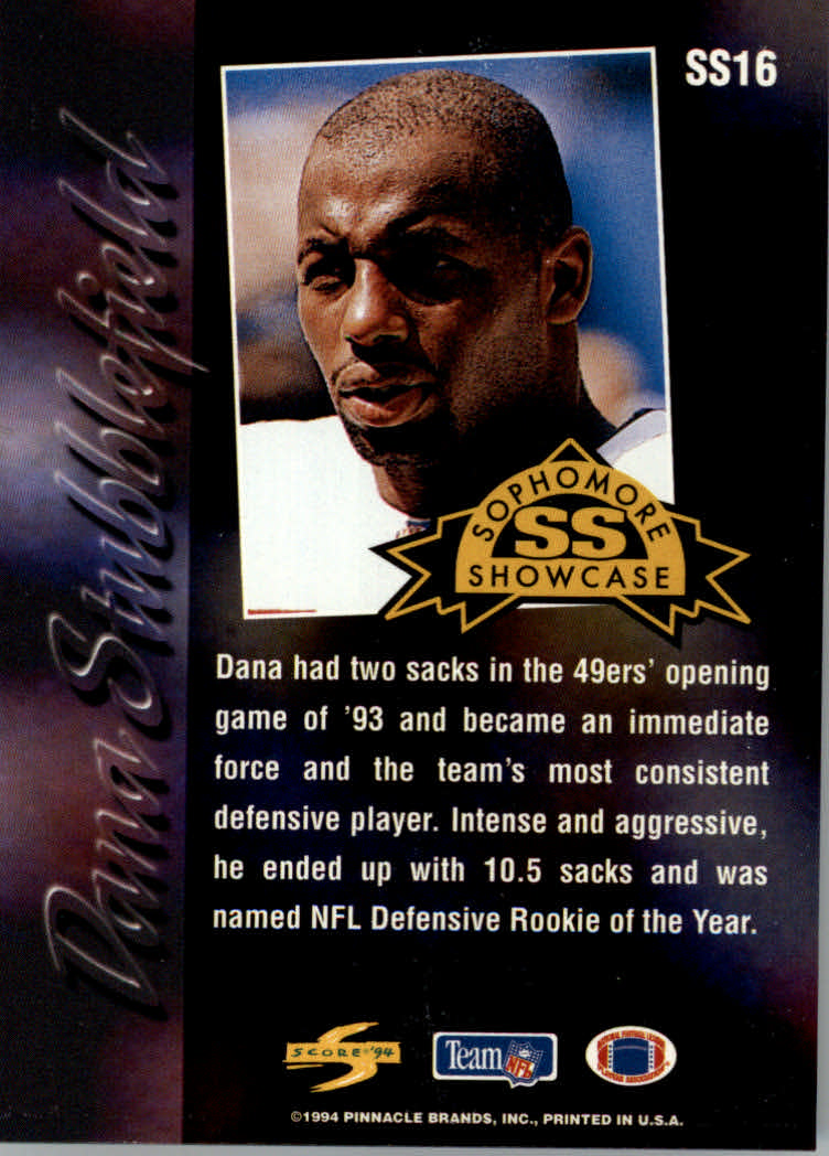 Tarjetas insertadas de fútbol americano "Sophomore Showcase" 1994 - Imagen 17 de 21