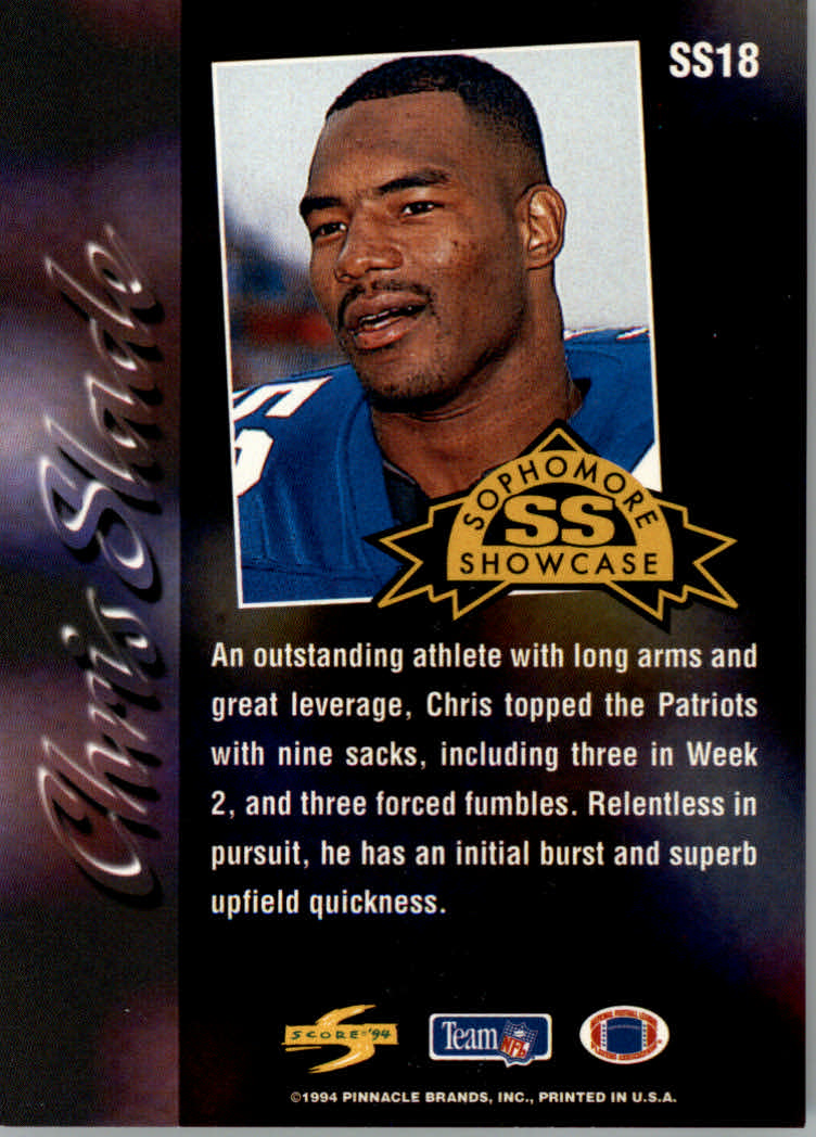 Tarjetas insertadas de fútbol americano "Sophomore Showcase" 1994 - Imagen 21 de 21