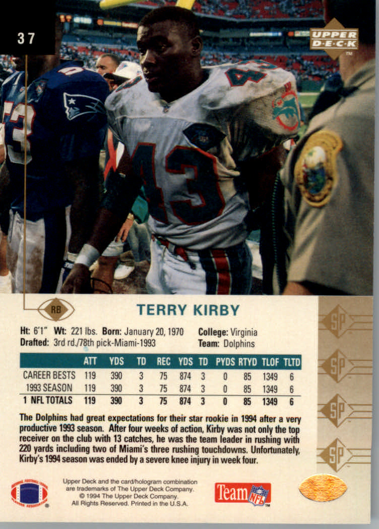 1994 SP (Upper Deck) Football "Main Set" Cards #1 to #200 Rookies and Veterans - Picture 70 of 393