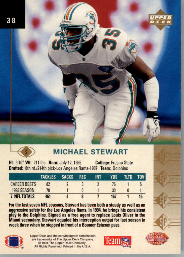 1994 SP (Upper Deck) Football "Main Set" Cards #1 to #200 Rookies and Veterans - Picture 72 of 393