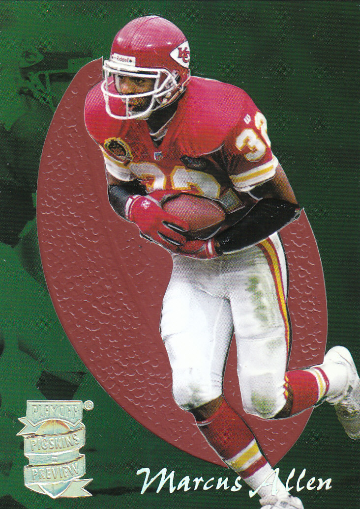 1995 Absolute (Playoff) "Pigskin Previews" Insert Cards - Bild 8 von 9