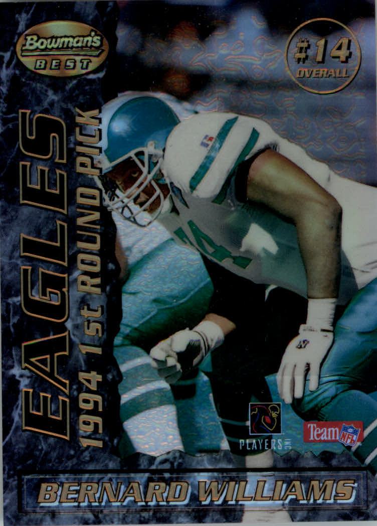 1995 Bowman's Best Football Main Set, Inserts and Refractors Cards - Picture 96 of 111