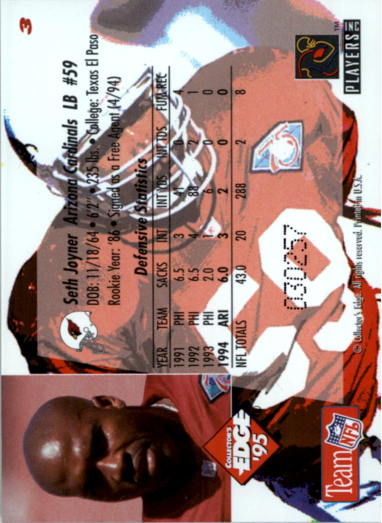 1995 Collector's Edge Black Label Football Card Pick