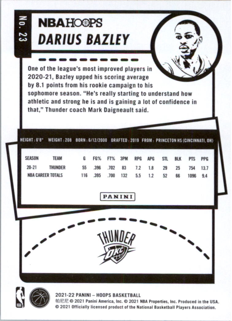 2021-22 Hoops Basketball Card Pick - Picture 47 of 493