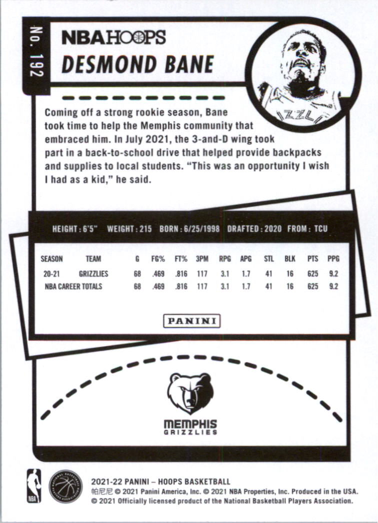 2021-22 Hoops Basketball Card Pick - Picture 385 of 493