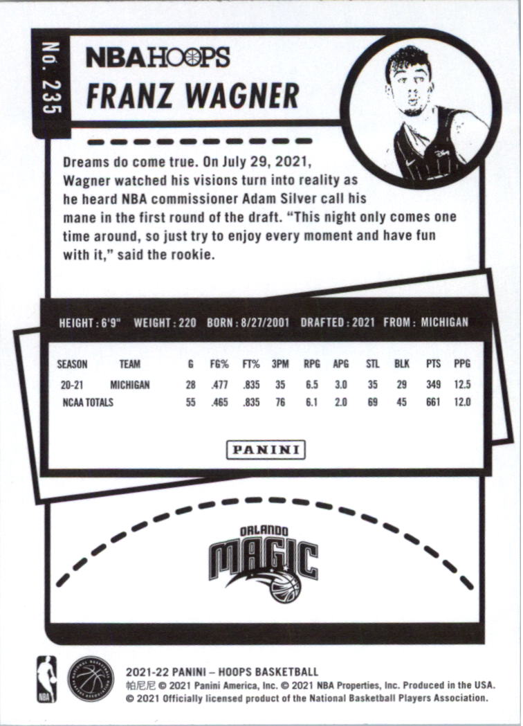 2021-22 Hoops Basketball Card Pick - Picture 463 of 493